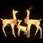 vidaXL Decorazione Natalizia con Famiglia di Renne Oro 201 LED vidaXL Decorazione Natalizia con Famiglia di Renne Oro 201 LED