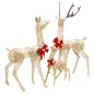 vidaXL Decorazione Natalizia con Famiglia di Renne Oro 201 LED vidaXL Decorazione Natalizia con Famiglia di Renne Oro 201 LED