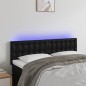 vidaXL Testiera a LED Nera 144x5x78/88 cm in Similpelle vidaXL Testiera a LED Nera 144x5x78/88 cm in Similpelle