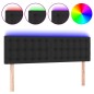 vidaXL Testiera a LED Nera 144x5x78/88 cm in Similpelle vidaXL Testiera a LED Nera 144x5x78/88 cm in Similpelle