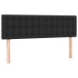 vidaXL Testiera a LED Nera 144x5x78/88 cm in Similpelle vidaXL Testiera a LED Nera 144x5x78/88 cm in Similpelle