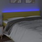 Testiera a LED Verde 160x5x78/88 cm in Tessuto Testiera a LED Verde 160x5x78/88 cm in Tessuto