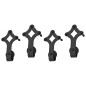 vidaXL Kit di Binari per Porte Scorrevoli 2 pz 183 cm in Acciaio Nero vidaXL Kit di Binari per Porte Scorrevoli 2 pz 183 cm in Acciaio Nero