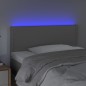 Testiera Grigio a LED 90x5x78/88 cm in Similpelle Testiera Grigio a LED 90x5x78/88 cm in Similpelle