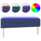 vidaXL Testiera a LED Blu 200x7x78/88 cm in Tessuto vidaXL Testiera a LED Blu 200x7x78/88 cm in Tessuto