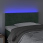 Testiera a LED Verde Scuro 100x5x78/88 cm in Velluto Testiera a LED Verde Scuro 100x5x78/88 cm in Velluto
