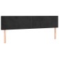 vidaXL Testiera a LED Nera 180x5x78/88 cm in Velluto vidaXL Testiera a LED Nera 180x5x78/88 cm in Velluto