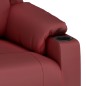 vidaXL Poltrona Alzapersona Rosso Vino Similpelle
