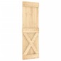 vidaXL Porta Scorrevole con Set Hardware 70x210 cm Legno Massello Pino vidaXL Porta Scorrevole con Set Hardware 70x210 cm Legno Massello Pino