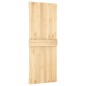vidaXL Porta Scorrevole con Set Hardware 80x210 cm Legno Massello Pino
