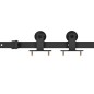 vidaXL Porta Scorrevole con Set Hardware 90x210 cm Legno Massello Pino