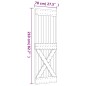 vidaXL Porta Scorrevole con Set Hardware 70x210 cm Legno Massello Pino vidaXL Porta Scorrevole con Set Hardware 70x210 cm Legno Massello Pino