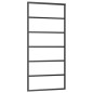 vidaXL Porta Scorrevole con Kit Montaggio Vetro ESG Alluminio 90x205cm vidaXL Porta Scorrevole con Kit Montaggio Vetro ESG Alluminio 90x205cm