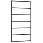 vidaXL Porta Scorrevole e Kit Montaggio Vetro ESG Alluminio 102x205cm