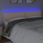 Testiera Cappuccino a LED 200x5x78/88 cm in Similpelle Testiera Cappuccino a LED 200x5x78/88 cm in Similpelle
