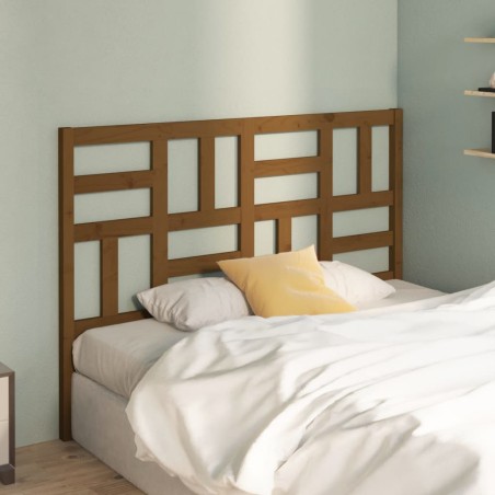 vidaXL Testiera per Letto Miele 146x4x104 cm in Legno Massello di Pino