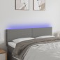 Testiera a LED Grigio Scuro 144x5x78/88 cm in Tessuto Testiera a LED Grigio Scuro 144x5x78/88 cm in Tessuto