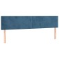vidaXL Testiera a LED Blu Scuro 180x5x78/88 cm in Velluto vidaXL Testiera a LED Blu Scuro 180x5x78/88 cm in Velluto
