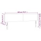vidaXL Testiera a LED Blu Scuro 180x5x78/88 cm in Velluto vidaXL Testiera a LED Blu Scuro 180x5x78/88 cm in Velluto