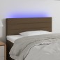 Testiera a LED Marrone Scuro 80x5x78/88 cm in Tessuto Testiera a LED Marrone Scuro 80x5x78/88 cm in Tessuto