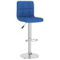 vidaXL Sgabelli da Bar 2 pz Blu in Tessuto vidaXL Sgabelli da Bar 2 pz Blu in Tessuto