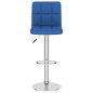 vidaXL Sgabelli da Bar 2 pz Blu in Tessuto vidaXL Sgabelli da Bar 2 pz Blu in Tessuto
