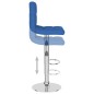 vidaXL Sgabelli da Bar 2 pz Blu in Tessuto vidaXL Sgabelli da Bar 2 pz Blu in Tessuto