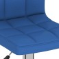 vidaXL Sgabelli da Bar 2 pz Blu in Tessuto vidaXL Sgabelli da Bar 2 pz Blu in Tessuto