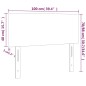vidaXL Testiera a LED Blu 100x5x78/88 cm in Tessuto vidaXL Testiera a LED Blu 100x5x78/88 cm in Tessuto