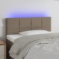 Testiera a LED Tortora 100x5x78/88 cm in Tessuto Testiera a LED Tortora 100x5x78/88 cm in Tessuto