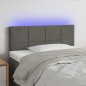 Testiera a LED Grigio Scuro 100x5x78/88 cm in Velluto Testiera a LED Grigio Scuro 100x5x78/88 cm in Velluto