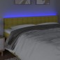 Testiera a LED Verde 160x5x78/88 cm in Tessuto Testiera a LED Verde 160x5x78/88 cm in Tessuto