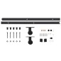 vidaXL Porta Scorrevole con Set Hardware 90x210 cm in Legno di Pino