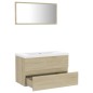 vidaXL Set Mobili da Bagno Rovere Sonoma in Truciolato vidaXL Set Mobili da Bagno Rovere Sonoma in Truciolato