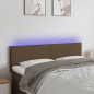 Testiera a LED Marrone Scuro 144x5x78/88 cm in Tessuto Testiera a LED Marrone Scuro 144x5x78/88 cm in Tessuto
