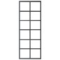 vidaXL Porta Scorrevole con Kit Montaggio Vetro ESG Alluminio 76x205cm vidaXL Porta Scorrevole con Kit Montaggio Vetro ESG Alluminio 76x205cm