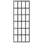 vidaXL Porta Scorrevole con Kit Montaggio Vetro ESG Alluminio 76x205cm
