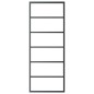 vidaXL Porta Scorrevole con Kit Montaggio Vetro ESG Alluminio 76x205cm