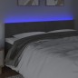 Testiera a LED Grigio Scuro 200x5x78/88 cm in Velluto Testiera a LED Grigio Scuro 200x5x78/88 cm in Velluto