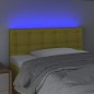 Testiera a LED Verde 90x5x78/88 cm in Tessuto Testiera a LED Verde 90x5x78/88 cm in Tessuto