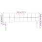 vidaXL Testiera a LED Blu 180x5x78/88 cm in Tessuto vidaXL Testiera a LED Blu 180x5x78/88 cm in Tessuto
