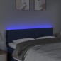 vidaXL Testiera a LED Crema 144x5x78/88 cm in Tessuto