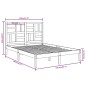vidaXL Giroletto Miele in Legno Massello 140x190 cm vidaXL Giroletto Miele in Legno Massello 140x190 cm