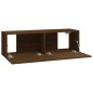 vidaXL Set Mobili Porta TV 6 pz Rovere Marrone in Legno Multistrato vidaXL Set Mobili Porta TV 6 pz Rovere Marrone in Legno Multistrato