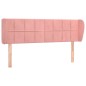 vidaXL Testiera ad Orecchio Rosa 147x23x78/88 cm in Velluto vidaXL Testiera ad Orecchio Rosa 147x23x78/88 cm in Velluto