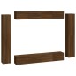 vidaXL Set Mobili Porta TV 8pz Rovere Marrone in Legno Multistrato vidaXL Set Mobili Porta TV 8pz Rovere Marrone in Legno Multistrato