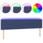 vidaXL Testiera a LED Blu 160x5x78/88 cm in Tessuto vidaXL Testiera a LED Blu 160x5x78/88 cm in Tessuto