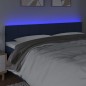 vidaXL Testiera a LED Blu 160x5x78/88 cm in Tessuto vidaXL Testiera a LED Blu 160x5x78/88 cm in Tessuto