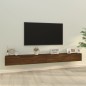 vidaXL Set Mobili Porta TV 3 pz Rovere Marrone in Legno Multistrato vidaXL Set Mobili Porta TV 3 pz Rovere Marrone in Legno Multistrato