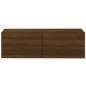 vidaXL Set Mobili Porta TV 3 pz Rovere Marrone in Legno Multistrato vidaXL Set Mobili Porta TV 3 pz Rovere Marrone in Legno Multistrato
